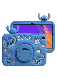 General Samsung Galaxy Tab A9 Plus, 3D Cute Cartoon Soft Silicone Stand [Anti-fall, Shockproof, Anti-slip] Handle Pencil Holder Cover for Kids Children Teenagers  - Image 1