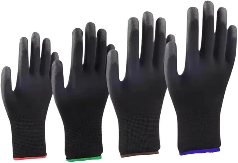 قفازات العمل القطنية الصغيرة 12 زوجًا قفازات النايلون الآمنة للبستنة - Image 2