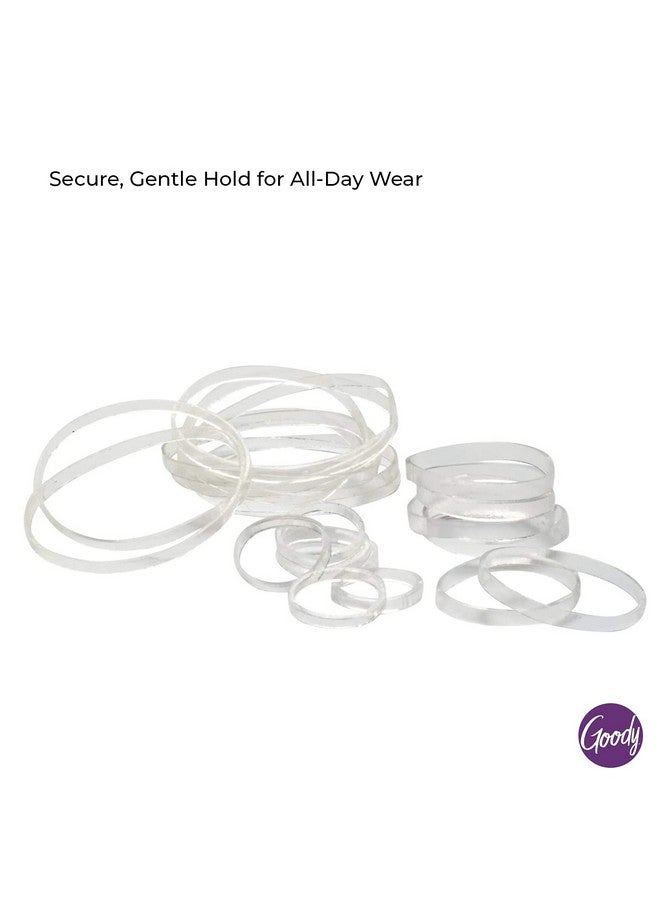 قودي  ربطات شعر جودي أوتشليس بوليباند - 250 قطعة، شفافة، من اللاتكس لشعر النساء، سهلة الانزلاق، إكسسوارات شعر فائقة الثبات للنساء والرجال، تصميم حافة تثبيت آمنة، لجميع أنواع الشعر - Image 3