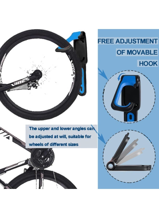 Bukela Blue Garage Indoor Bike Rack Wall Mount Organizer Hook Bicycle Hanger Storage System Vertical Hanging for Indoor Shed Easily Hang Heavy Duty Space Saving for Road Mountain Hybrid Bikes,1PCS - Image 5