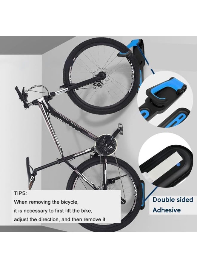 Bukela Blue Garage Indoor Bike Rack Wall Mount Organizer Hook Bicycle Hanger Storage System Vertical Hanging for Indoor Shed Easily Hang Heavy Duty Space Saving for Road Mountain Hybrid Bikes,1PCS - Image 3