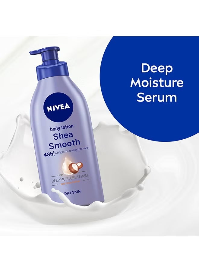 Nivea Shea Smooth Body Lotion For Dry Skin 625ml - Image 3