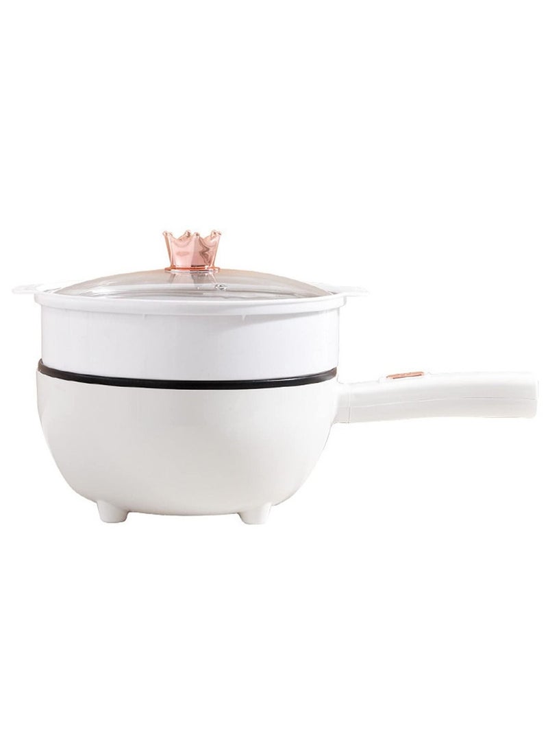 XiuWoo 3.5L Electric Hot Pot with Steamer and Temperature Control Non-Stick Electric Skillet,Frying Pan,Electric Saucepan,for Noodles, Egg, Steak, Sauté, Steam and Soup  - Image 1