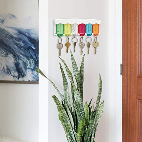 Lucky Line Key Tag Rack with 6 Tags, Multi Color (60560) - Image 2