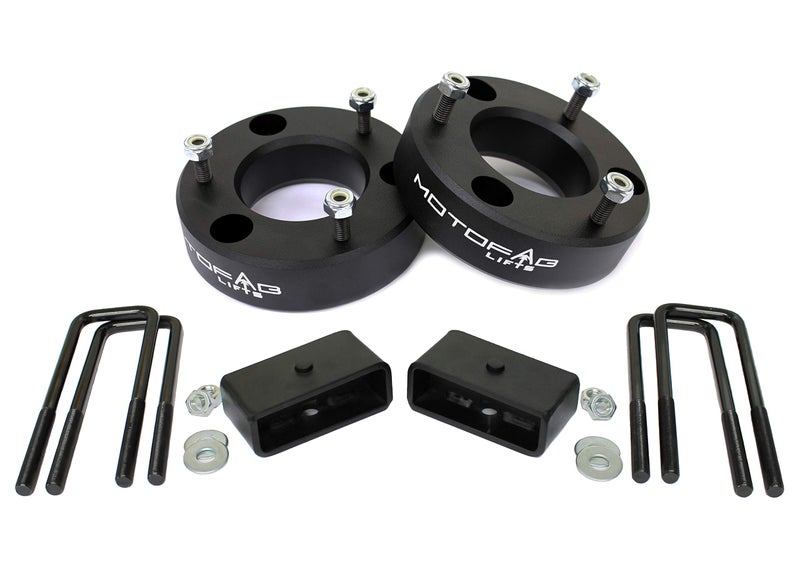 MotoFabLifts CH25F2R19 25 in Front and 2 in Rear Leveling lift kit that is compatible with 20192025 GMC Sierra Chevy Silverado