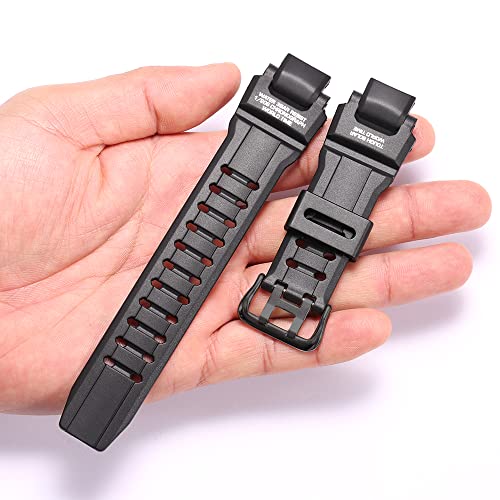 MCXGL Rubber Strap Compatible with Casio GW-4000 GA-1000 GW-A1000 Watch Replacement Resin Band Men' Sports Waterproof Black Bracelet - Image 5