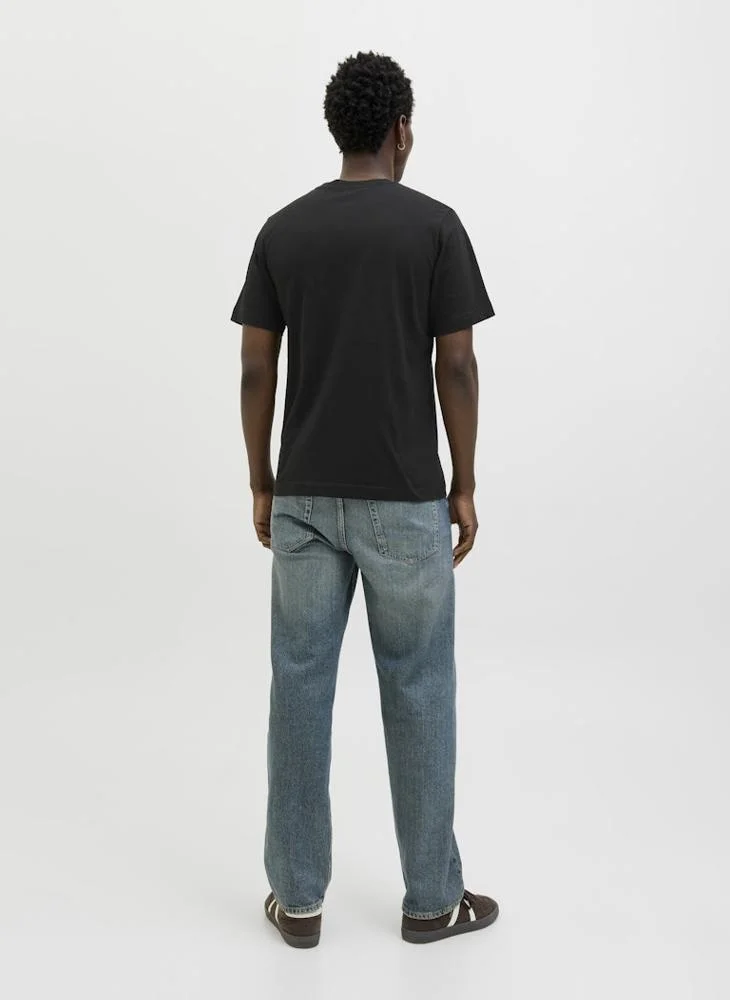 جاك اند جونز Jcolido Chest Crew Neck T-Shirt