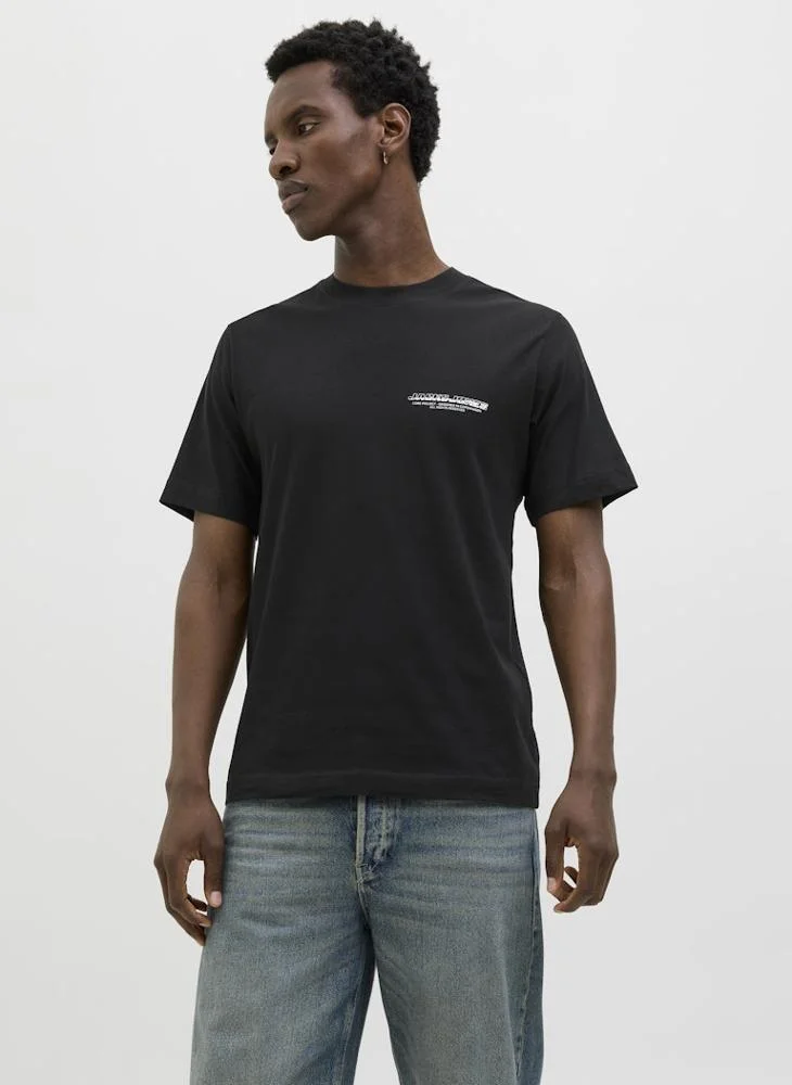جاك اند جونز Jcolido Chest Crew Neck T-Shirt