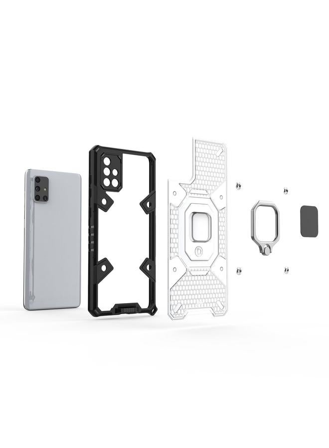 اس-توب جراب لهاتف Samsung Galaxy A71 مصنوع من مادة PC+TPU مع حلقة حماية - Image 4