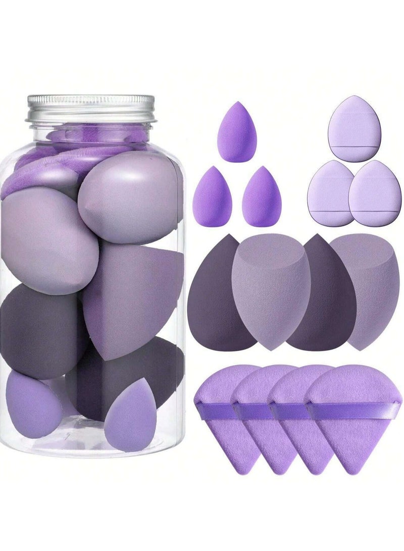 ORiTi إسفنجة مكياج ناعمة مكونة من 7 قطع، بيض مكياج صغير، إسفنجة تجميل ناعمة، إسفنجة مكياج أساس متدرجة الألوان، إسفنجة مكياج بيوتي بلندر - Image 1