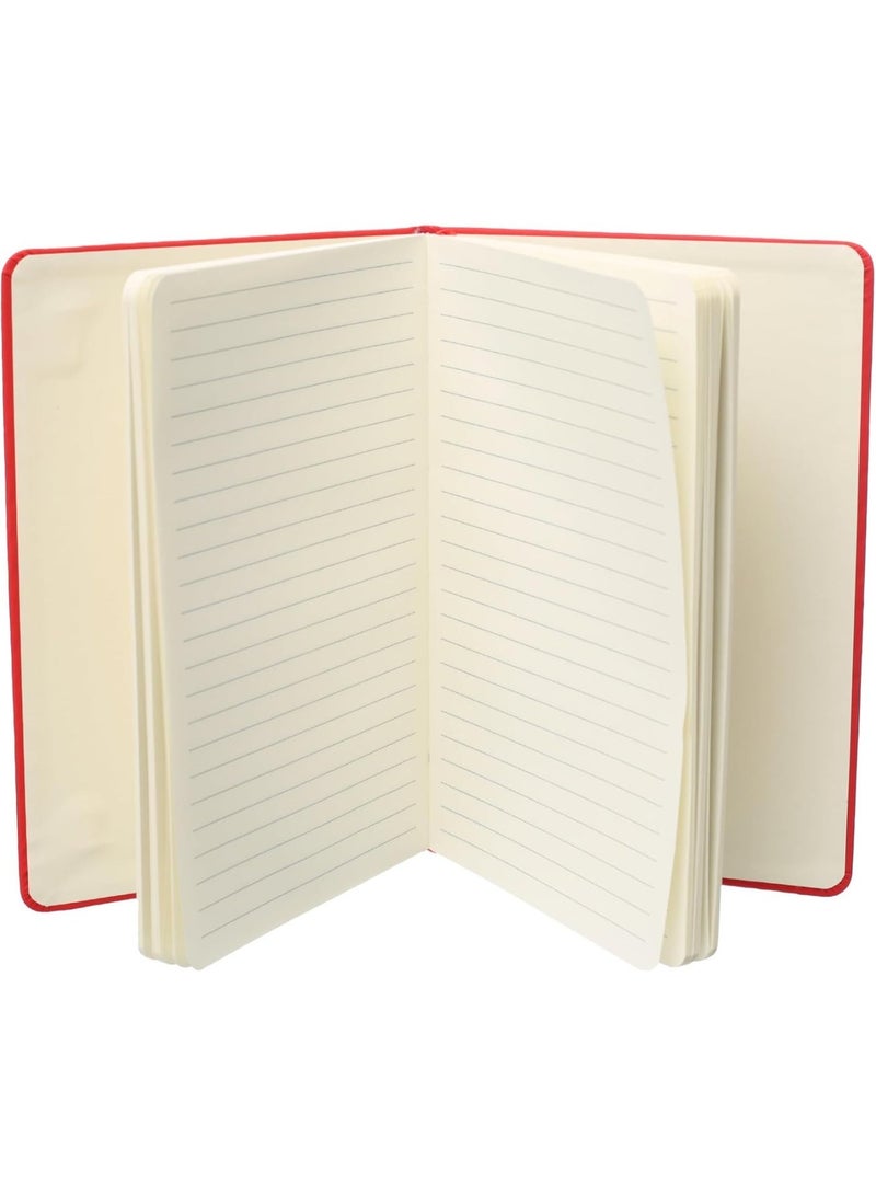دفتر ملاحظات A5 مع شريط مطاطي - أحمر - Image 3