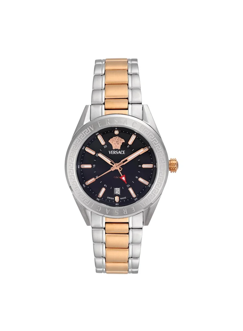فيرزاتشي V-Code GMT Quartz Black Dial Watch
