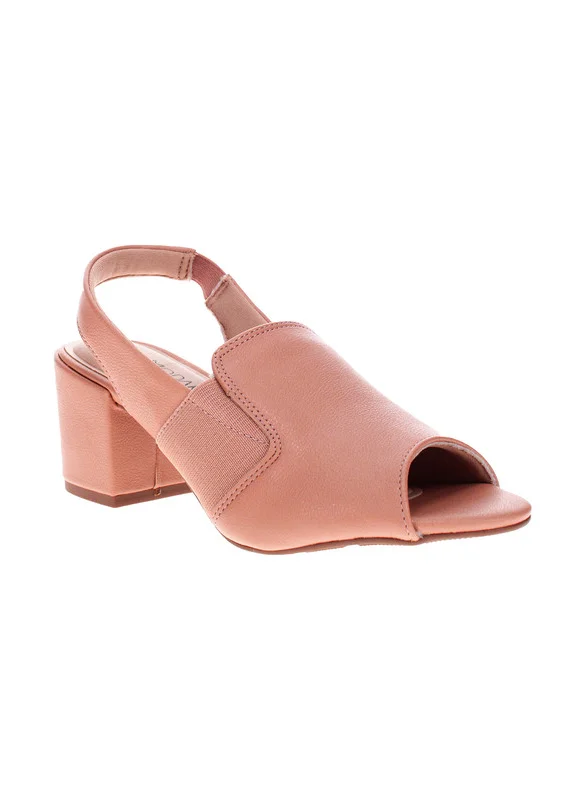 مودار Modare Ladies Mid Heel Sandals Nude | Made In Brazil