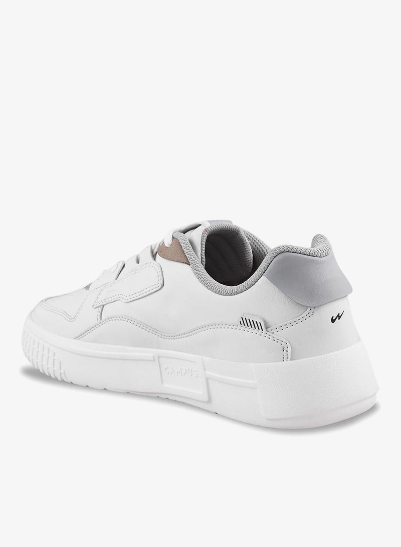 CAMPUS Men’s White Casual Sneakers – Sleek Everyday Design Shoes with Durable Outsole - Image 4