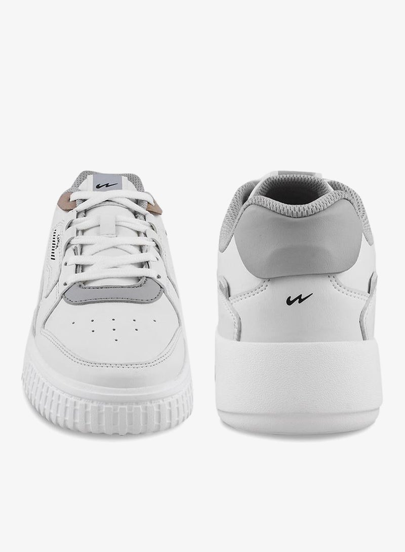 CAMPUS Men’s White Casual Sneakers – Sleek Everyday Design Shoes with Durable Outsole - Image 5