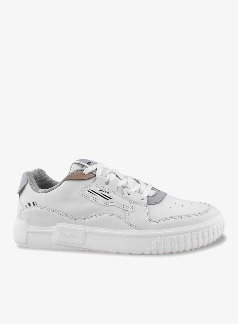 CAMPUS Men’s White Casual Sneakers – Sleek Everyday Design Shoes with Durable Outsole - Image 2