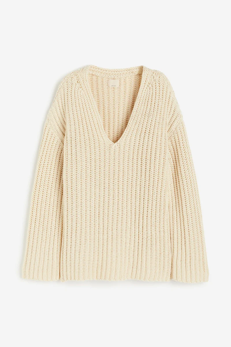 H&M Wool-blend V-neck jumper