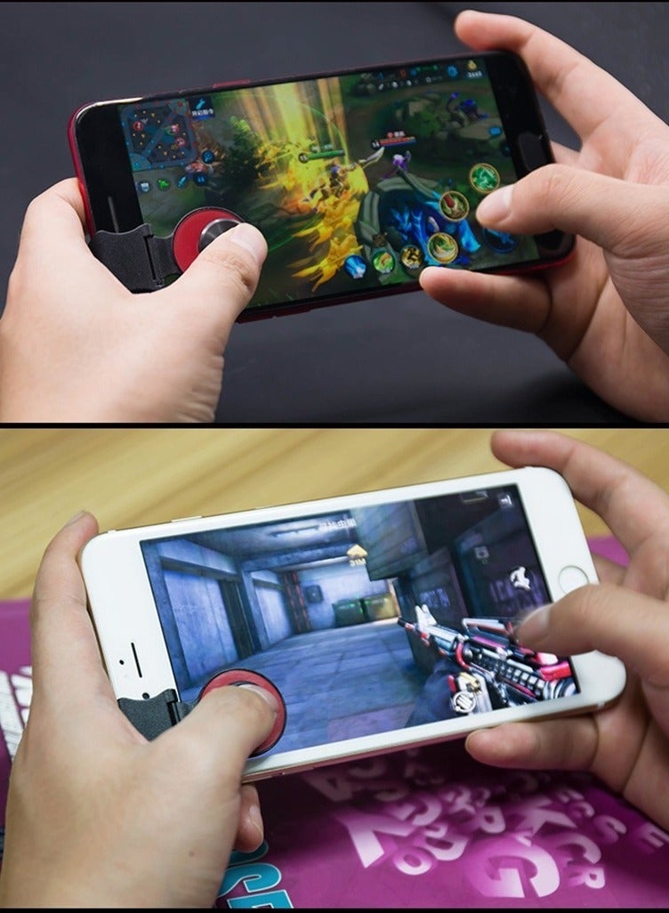 Red Mobile Phone Joystick Gaming Controller for PUBG,Cellphone Game Trigger,Mobile Phone Game Finger Covers Wrap,gaming equipment, gaming handle trigger Telephone Accessories Game handles eat chicken - Image 3