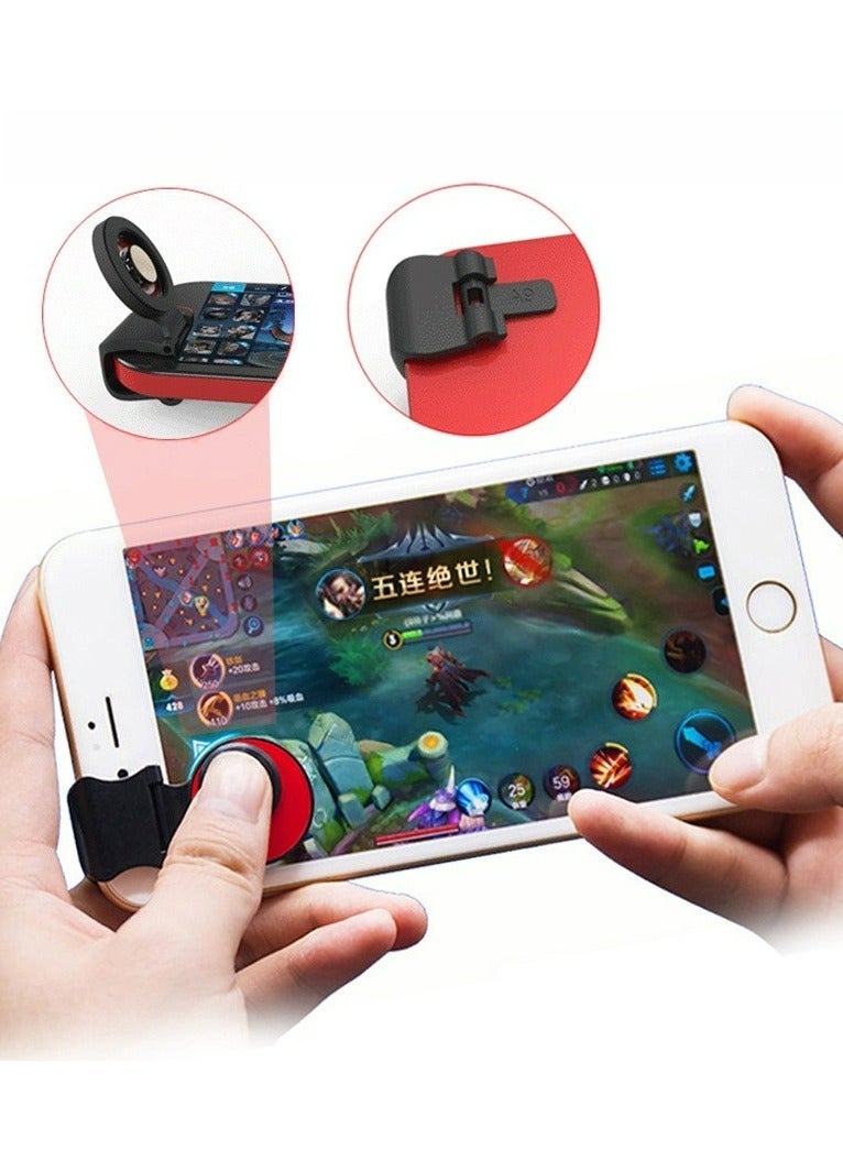Red Mobile Phone Joystick Gaming Controller for PUBG,Cellphone Game Trigger,Mobile Phone Game Finger Covers Wrap,gaming equipment, gaming handle trigger Telephone Accessories Game handles eat chicken - Image 1
