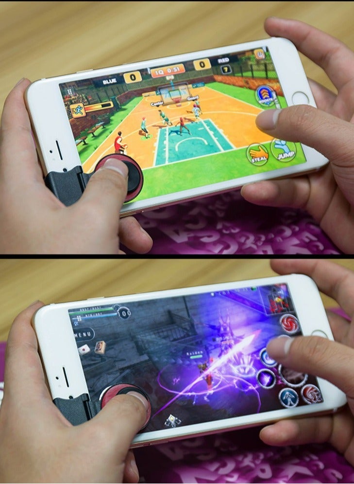 Red Mobile Phone Joystick Gaming Controller for PUBG,Cellphone Game Trigger,Mobile Phone Game Finger Covers Wrap,gaming equipment, gaming handle trigger Telephone Accessories Game handles eat chicken - Image 4