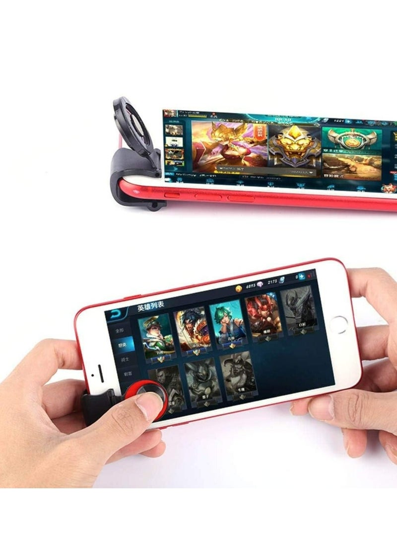Red Mobile Phone Joystick Gaming Controller for PUBG,Cellphone Game Trigger,Mobile Phone Game Finger Covers Wrap,gaming equipment, gaming handle trigger Telephone Accessories Game handles eat chicken - Image 2