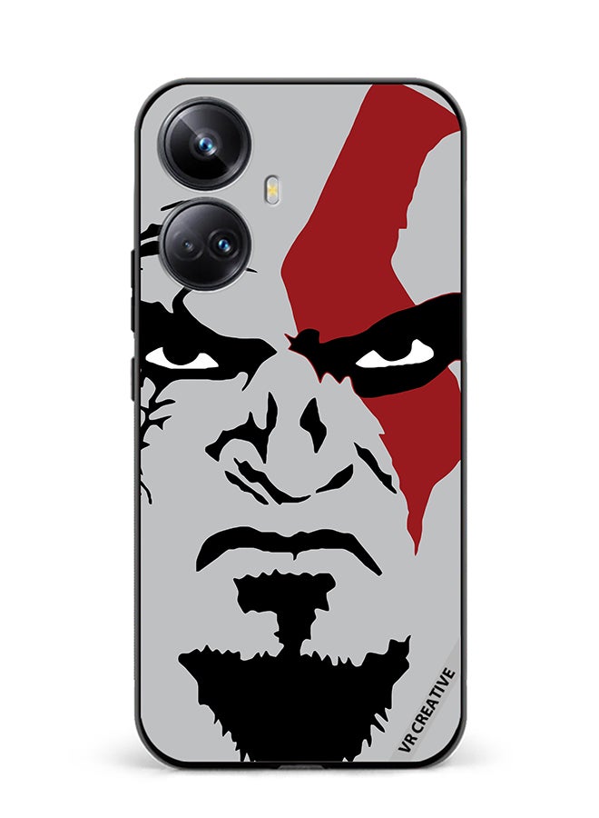 VR CREATIVE Protective Case Cover For Realme 10 Pro Plus Face God Of War Design Multicolour - Image 1