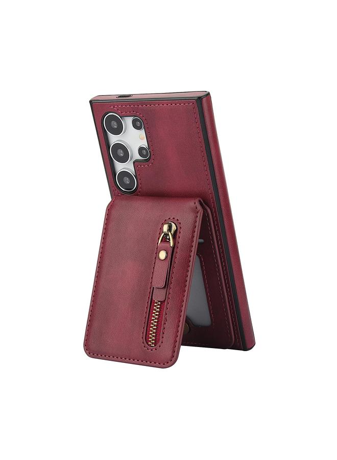 اس-توب جراب لهاتف Samsung Galaxy S25 Ultra 5G، مزود بسحاب ومحفظة من الجلد مع غطاء خلفي من MagSafe - Image 2