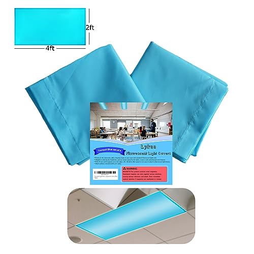 LYFREE Lyfree Fluorescent Light Covers, Reducing Glare Harsh Flicker, Premium Fluorescent Light Filters for Classroom, Home,  - Image 2