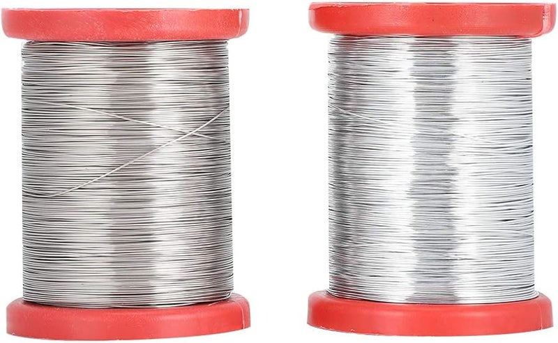 أسلاك إطار تربية النحل من الفولاذ المقاوم للصدأ 2 قطعة أدوات متينة من الدرجة الغذائية مع ميزة إذابة الشمع - Image 1