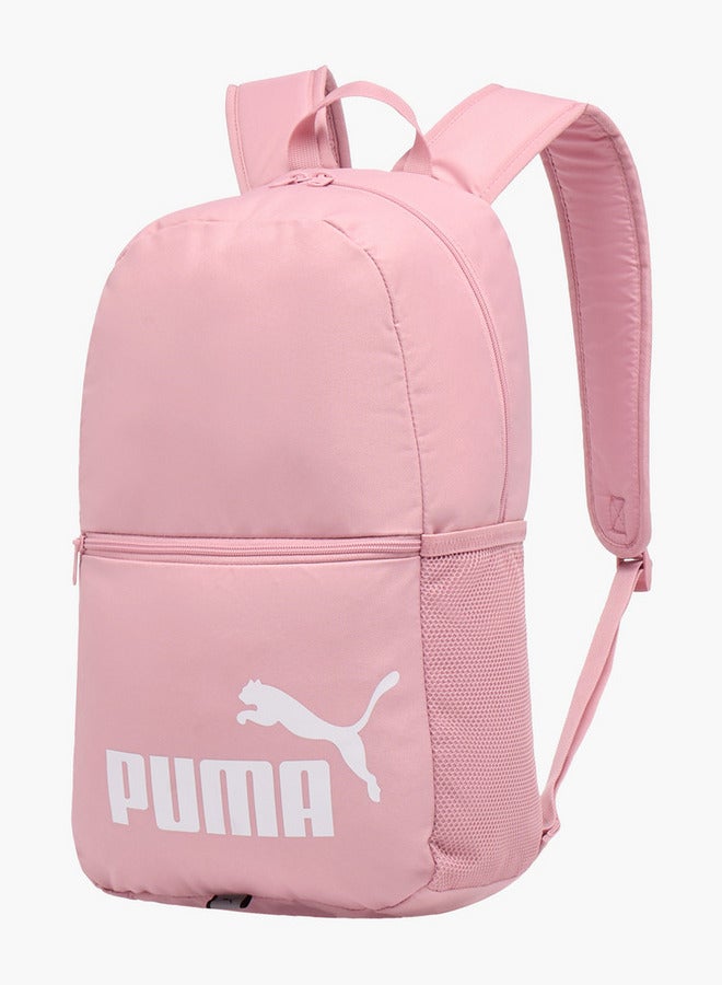 PUMA حقيبة ظهر مدرسية بطباعة الشعار مع أحزمة قابلة للتعديل - 16x32x45 سم - Image 2