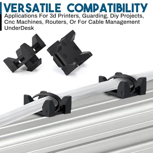 GliCraft 12 Set 12316, 15 and 40 Series Nylon Cable Zip Tie Mounting Block Compatible with 8020 Cable Tie Mount for Wire Management - Image 5