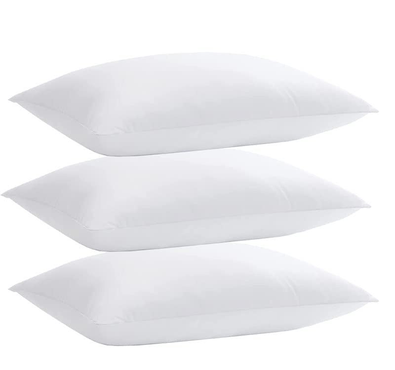 Texlux Sleeping Pillow Microfibre & Polyester 2-Piece Bed Pillow Set - 16 x 24 Inch, White - Image 1