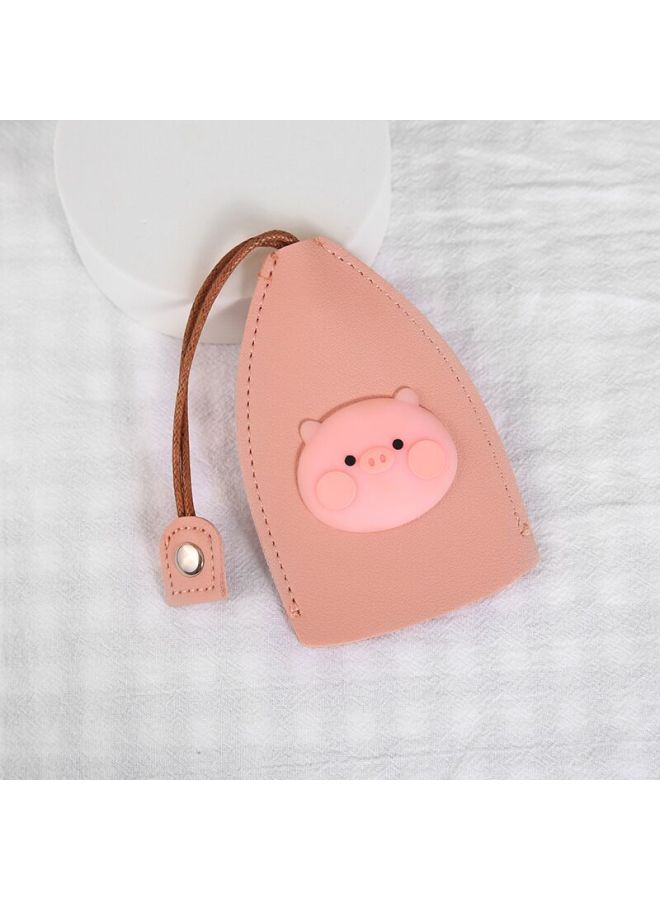 Korean Style Girl Heart Cartoon -out Key Case Creative Pu Leather Car Key Protective Cover Universal