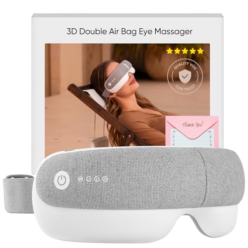 Bridigi Eye Massager Bluetooth Heat Sleep maskParents Gift Sets With storage bag greeting card Migraine ReliefRelaxationBedtime Stress Relief White Noise3D airbag kneading Smart Head Massager - Image 2