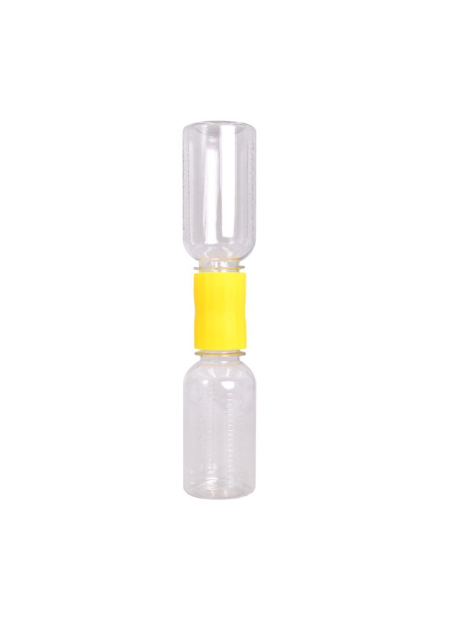 Generic - Kindergarten Making Tornado Science Experiment Toy Water Vortex Demonstrator Connector Material Teaching Aid-Specifications:Yellow Connector 2 Bottles Plus 1 Pigment - Image 1