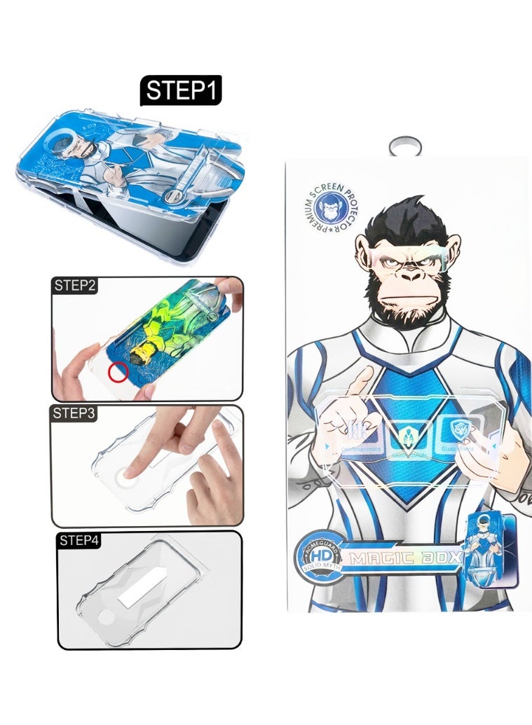 magic box Premium HD "Magic Box" Screen Protector for Samsung Galaxy S24 Ultra - Auto-Alignment Kit with Easy Bubble-Free Installation - Image 1
