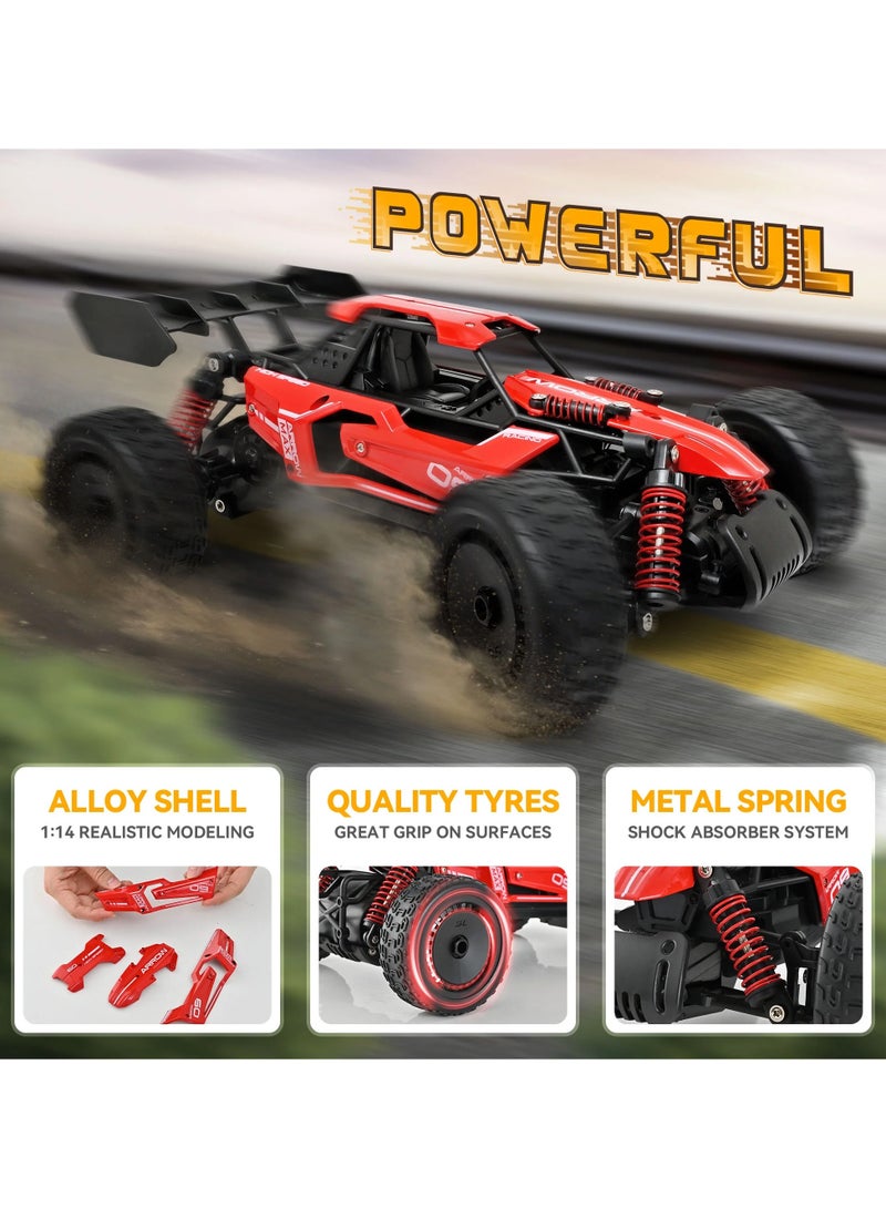 Sulong Toys 1:14 Scale High-Speed RC Car 25 KM/H - Alloy Remote Control Racing Car, Off-Road Drift Vehicle for Kids & Adults, Rechargeable Battery, Durable & Stylish Design - Image 3