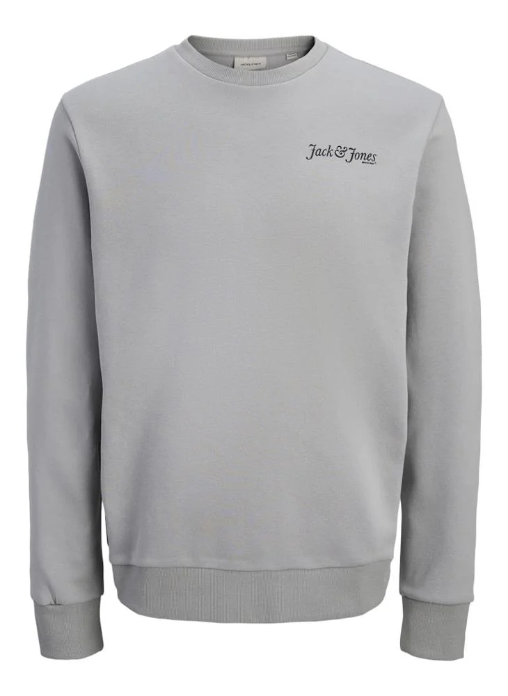JACK & JONES Logo Regular Fit Crew Neck Sweatshirt