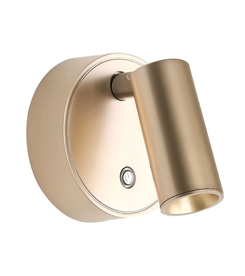 Rechargeable Magnetic Wall Light Golden Wireless Touch Reading Lamp - Image 1
