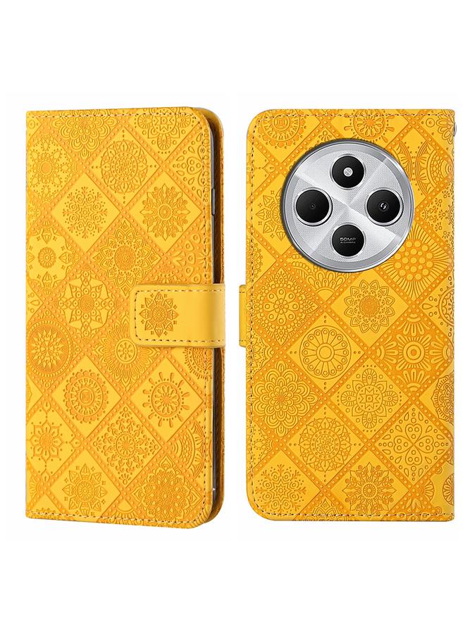 S-TOP Case For Redmi 14C 4G Ethnic Style Embossed Pattern Leather Phone Case - Image 1
