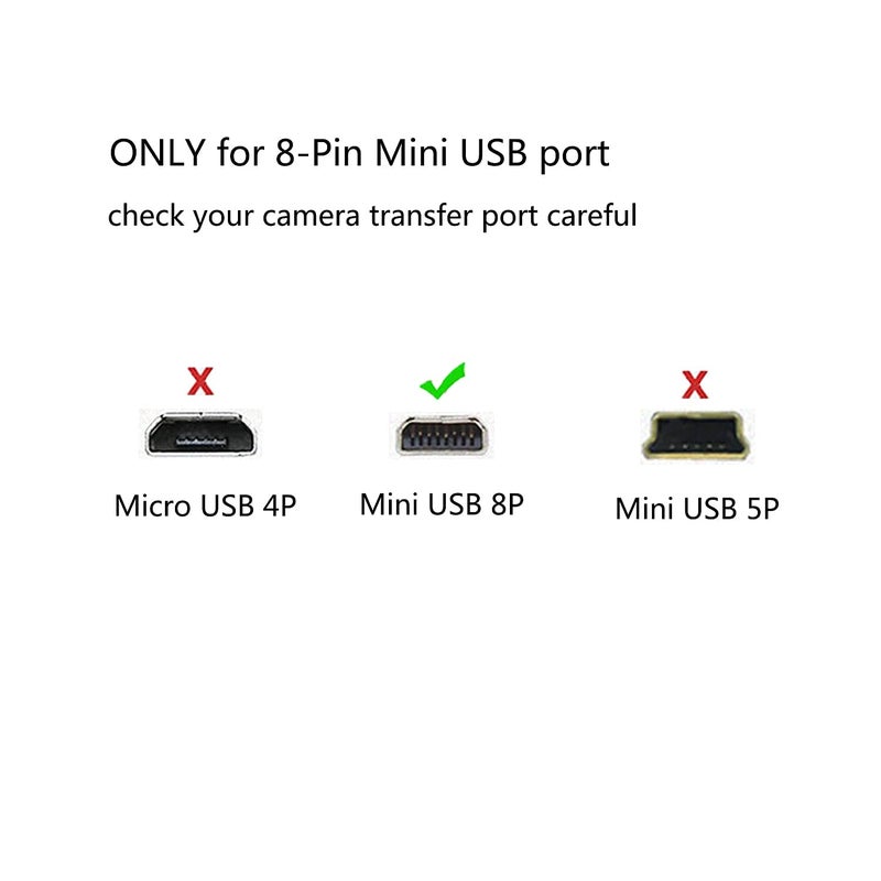 AILTECK Replacement USB Camera Transfer Data Sync Cable Cord for Sony Cybershot Camera DSC-H300 DSC-W800 DSC-W370 DSC-H200 - Image 3