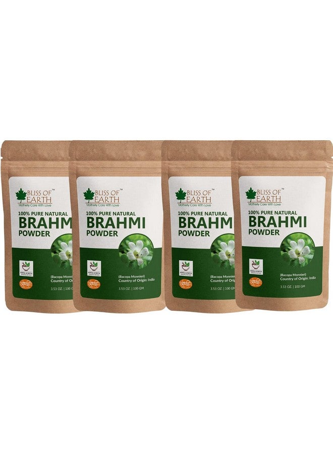 Bliss of Earth 100% Pure & Natural Brahmi Powder (Pack of 4) - Image 1