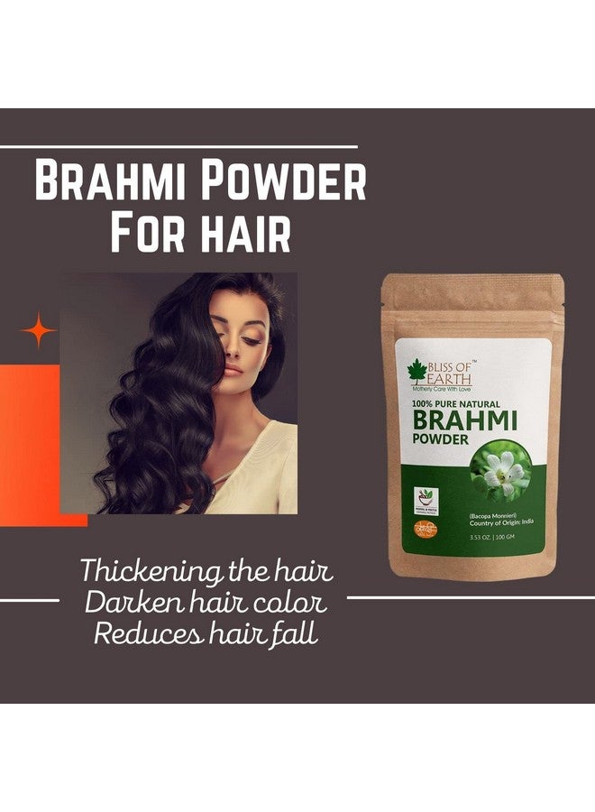 Bliss of Earth 100% Pure & Natural Brahmi Powder (Pack of 4) - Image 4