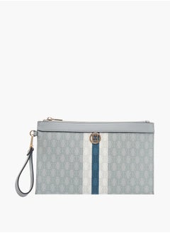 ELLE Womens Monogram Print Wallet With Zip Closure  - Image 1