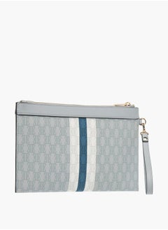 ELLE Womens Monogram Print Wallet With Zip Closure  - Image 2