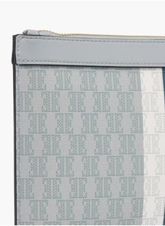 ELLE Womens Monogram Print Wallet With Zip Closure  - Image 4
