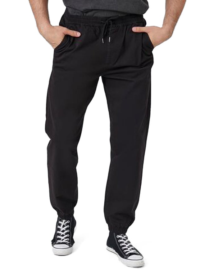 FOREVER 21 Twill Drawstring Joggers - Image 3