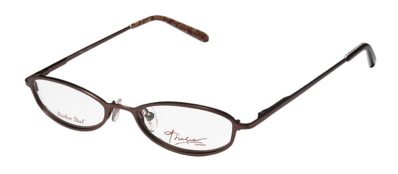 THALIA SODI Thalia Ave For Ladies/Women Designer Full-Rim Shape Spring Hinges Stainless Steel Ophthalmic Modern Eyeglasses/Glasses (46-16-130, Honey/Brown) - Image 1