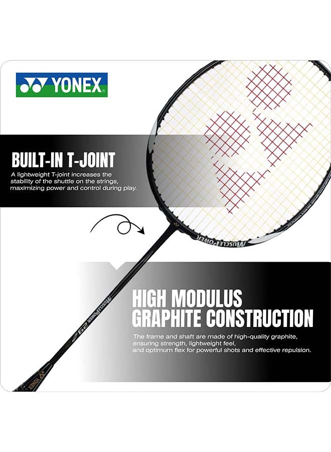 يونيكس مضرب تنس الريشة Yonex Muscle Power 29 Light مزود بأوتار كاملة - إطار خفيف الوزن عالي الأداء بتقنية Muscle Power للقوة والتحكم واللعب الشامل - Image 5