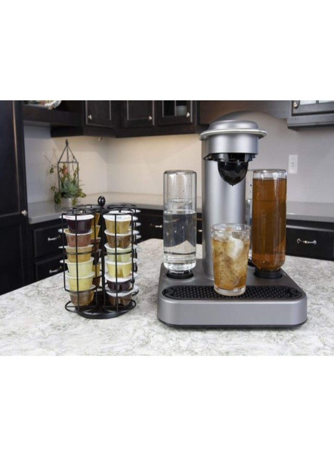 Nifty Solutions Compatible with Bartesian Cocktail Holds up to 24 Capsule Pods, Spins 360-Degrees, Medium (Pack of 1), Black, (5620) - Image 2